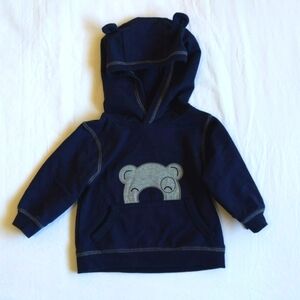 rorie whelan navy bear hoodie sweatshirt 12 months baby boy